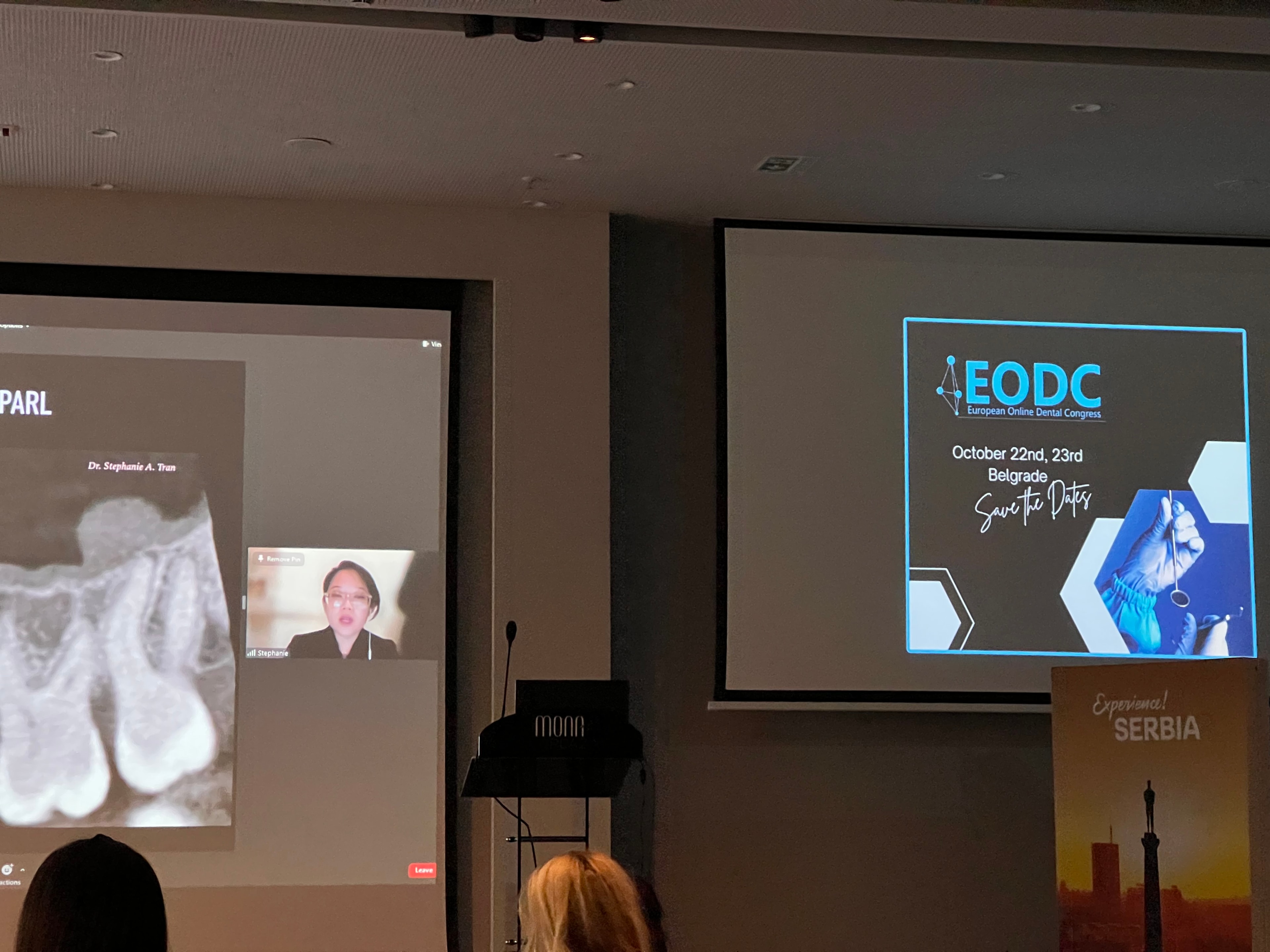 EODC congress — delegates and speaker on stage